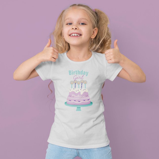 T-shirt Gâteau d'anniversaire "Fille d'anniversaire" perso (Créateur téléchargé)
