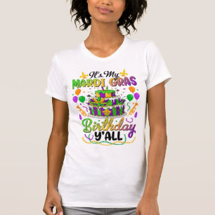 T-shirt Gâteau d'anniversaire Mardi Gras Soirée Mascarade