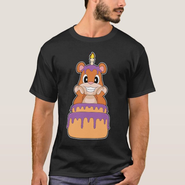 T-shirt Gâteau d'anniversaire ours (Devant)