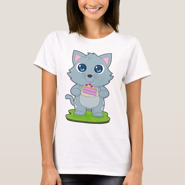 T-shirt Gâteau de chat (Devant)
