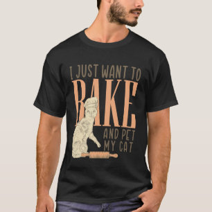 T-shirt Gâteau de chat de pâtisserie amusant Boulanger Pât