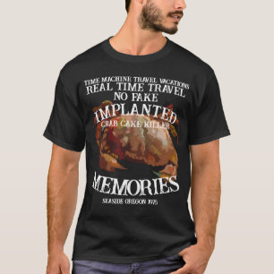 T-shirt Gâteau de crabe de voyage de machine en temps réel
