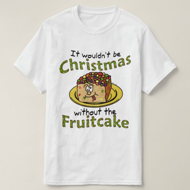 T-shirt Gâteau de fruits secs drôle de bande dessinée de (Design devant)