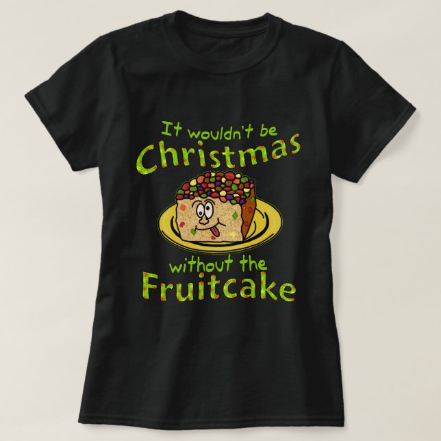 T-shirt Gâteau de fruits secs drôle v2 de bande dessinée (Design devant)
