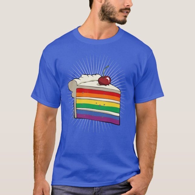 T-shirt Gâteau de gay pride (Devant)