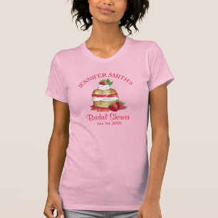 T-shirt Gâteau de mariage Gâteau aux fraises Fête d'annive