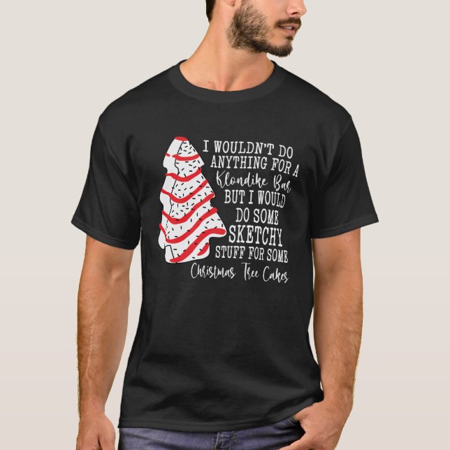 T-shirt Gâteau de Noël Je ne ferais rien (Devant)
