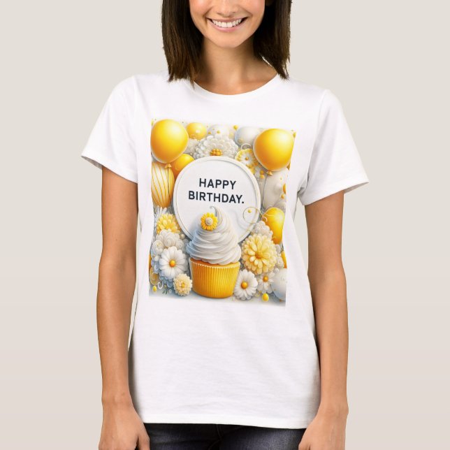 T-shirt gâteau et ballon  (Devant)