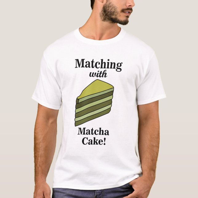 T-shirt Gâteau Matcha Nourriture Drôle (Devant)