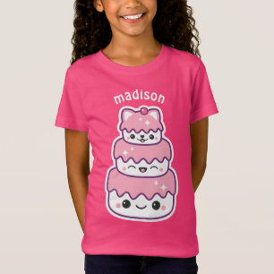 T-Shirt Gâteau mignon de chat de Kitty