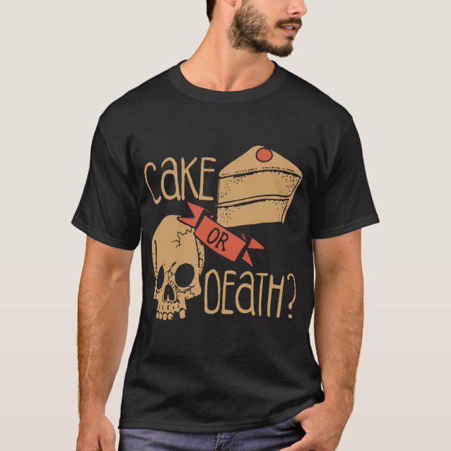 T-shirt gâteau ou paresse de la mort (Devant)