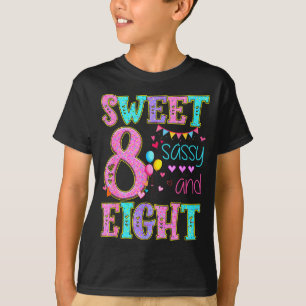 T-shirt Gâteau pour une fille de 8 ans, Sy douce et son an