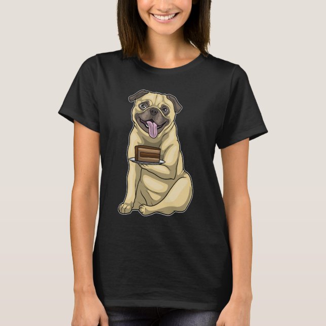 T-shirt Gâteau Pug (Devant)