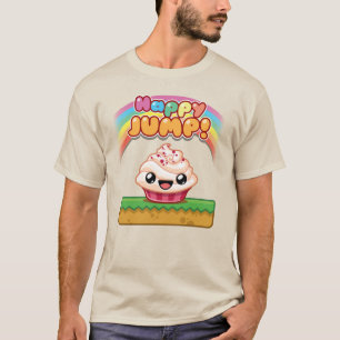 T-shirt Gâteau rouge/blanc - Happy Jump