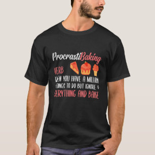 T-shirt Gâteaux de procrastibaking Cuisine du cupcake Boul