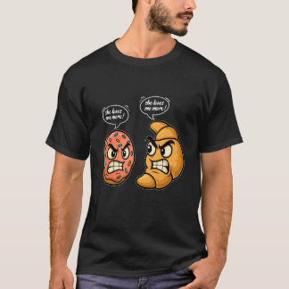 T-shirt gâteaux drôles croissant Fille Femmes Fille Elle A
