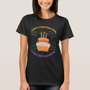 T-shirt Gâteaux Humoristiques Construisant Un Gag Chefs Di