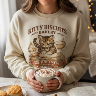 T-shirt Gâteaux pour chat mignon Boulangerie "On les pétri