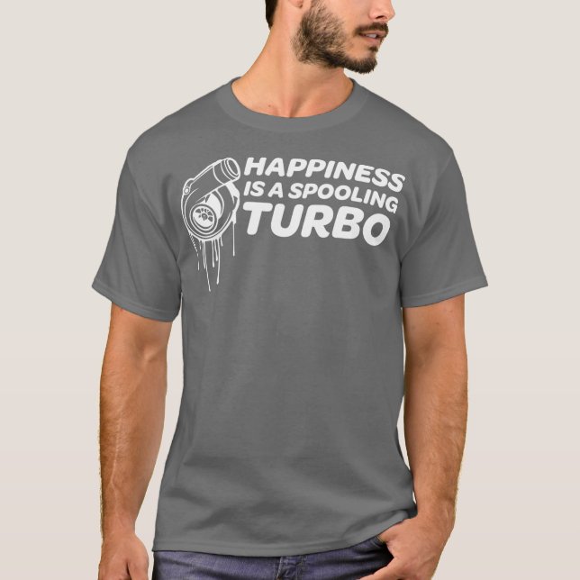 T-shirt Gâter Un    TurboPour Les Amateurs De Voiture (Devant)