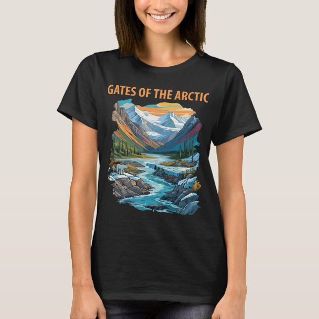 T-shirt Gates of the Arctic Rivière Bleue Voyage (Devant)