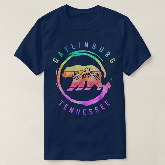 T-shirt Gatlinburg Tennessee Great Smoky Mountains Bear So (Design devant)
