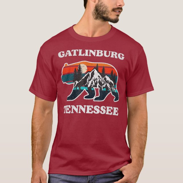T-shirt Gatlinburg Tennessee Great Smoky Mountains Ours (Devant)
