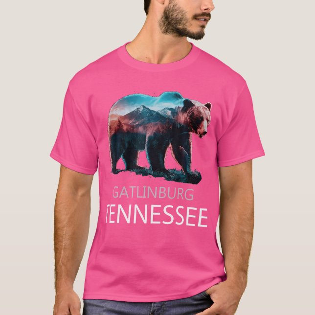 T-shirt Gatlinburg Tennessee Mounts Bear Usa Randonnée Sou (Devant)