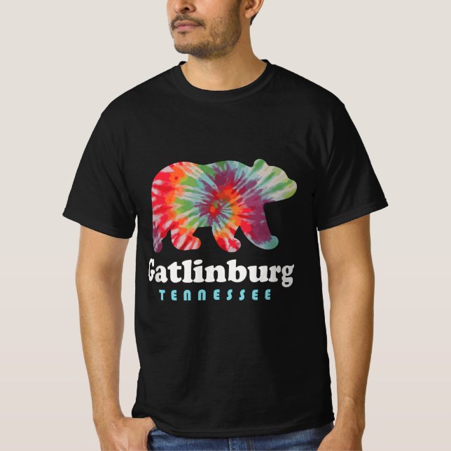 T-shirt Gatlinburg Tennessee Ours Great Smoky Mountains Ti (Devant)