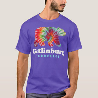 T-shirt Gatlinburg Tennessee Tie Dye Bear Great Smoke Moun