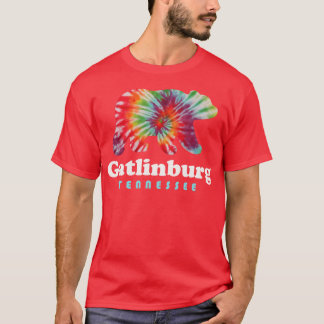 T-shirt Gatlinburg Tennessee Tie Dye Bear Great Smoke Moun