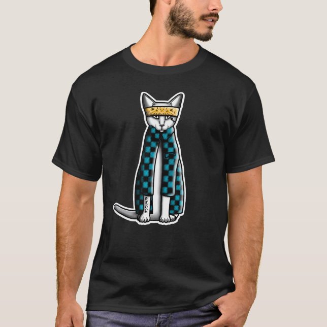 T-shirt Gato Cholo - Chat Tatoué (Devant)