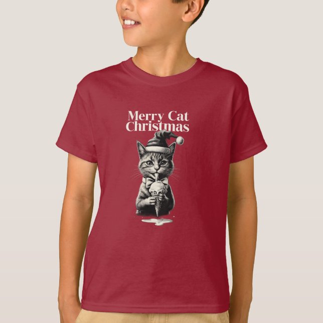 T-shirt Gato en la hierba. (Devant)