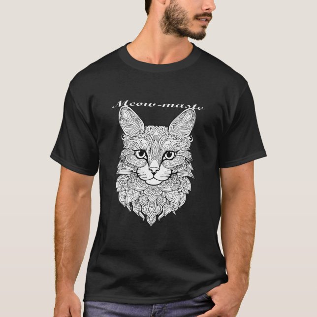 T-shirt Gato Mandala de Relax (Devant)
