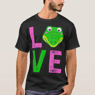 T-shirt Gator Girl Alligator Imprimer Zoo Enfants Cadeau