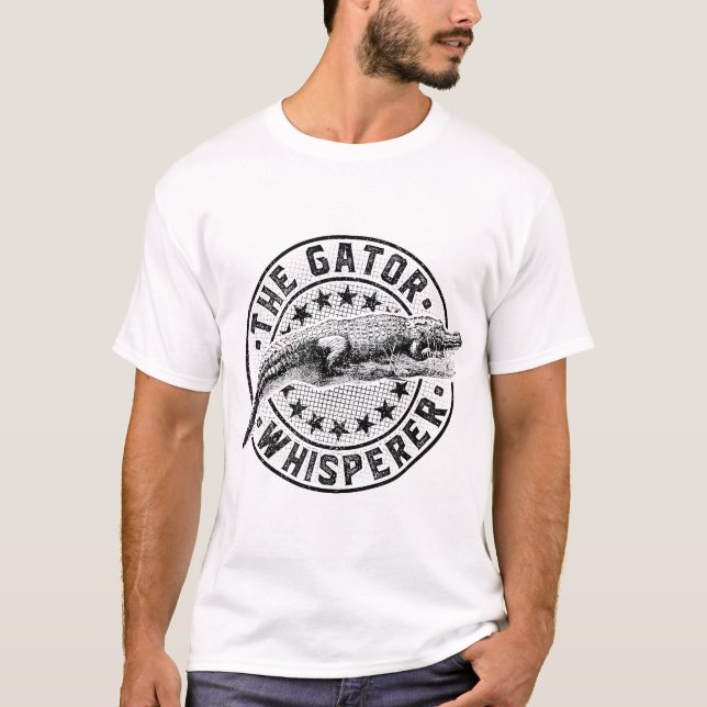 T-shirt Gator Whisperer Alligator Crocodile Chasse (Devant)