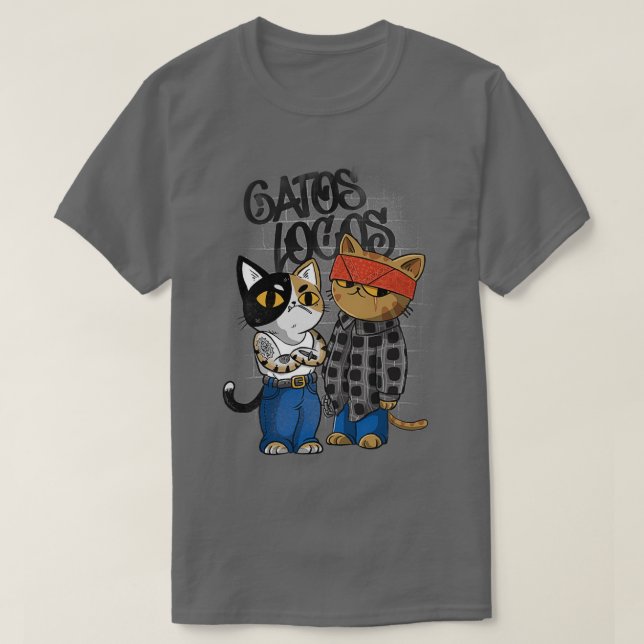 T-shirt Gatos locos (Design devant)