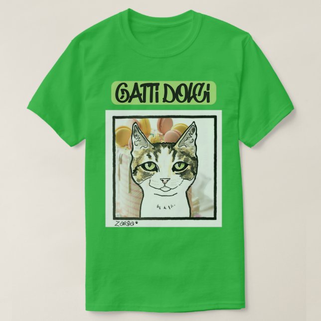 T-shirt Gatti dolci Zarqa (Design devant)