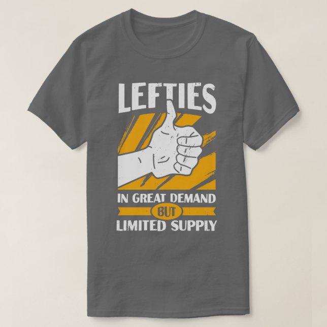 T-shirt Gauche De Grande Demande Mais D'Offre Limitée (Design devant)