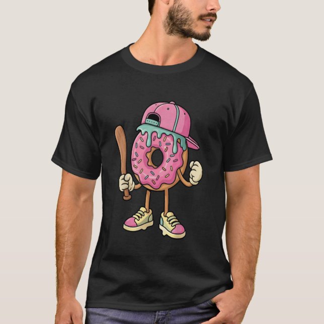 T-shirt Gaufre Baseball Égouttement (Devant)