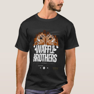 T-shirt gaufre frères musique amoureux graphique