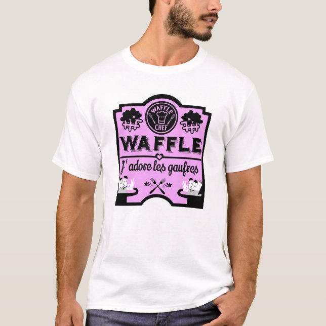 T-shirt gaufres de Belgique (Devant)