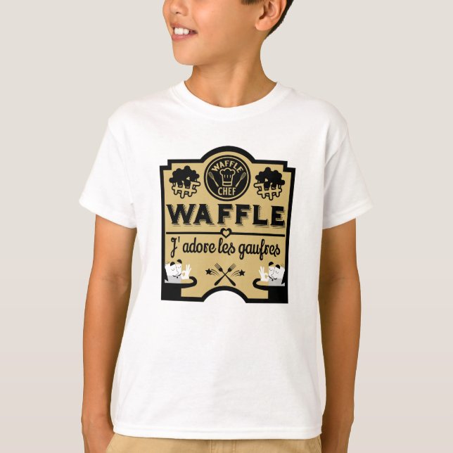 T-shirt gaufres de Belgique (Devant)