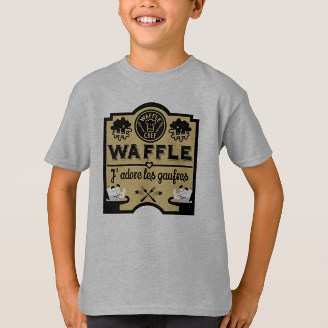 T-shirt gaufres de Belgique (Devant)