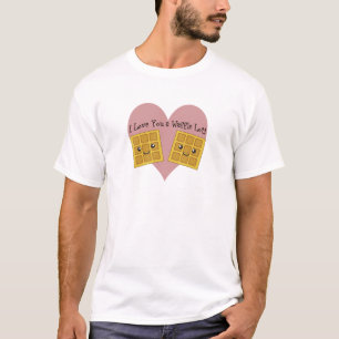 T-shirt Gaufres mignonnes d'un Kawaii je t'aime de sort