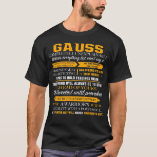 T-shirt GAUSS totalement inexplicable