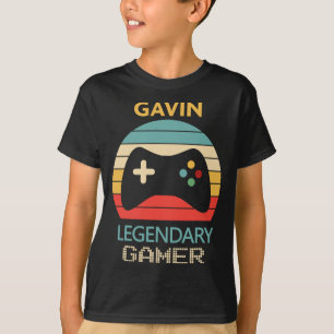 T-shirt Gavin Name Gift - Personnalisé Joueur Légendaire