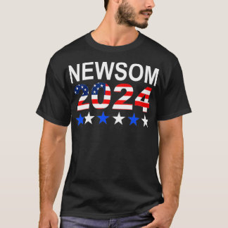 T-shirt Gavin Newsom 2024 Presidential Election USA Flag D