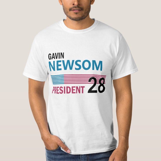 T-shirt Gavin Newsom 2028 (Devant)