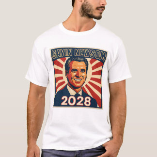 T-shirt Gavin Newsom 2028 Hope Style Presidential Campaign