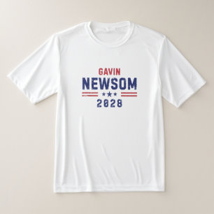 T-shirt Gavin Newsom 2028 Président 48 Drapeau américain